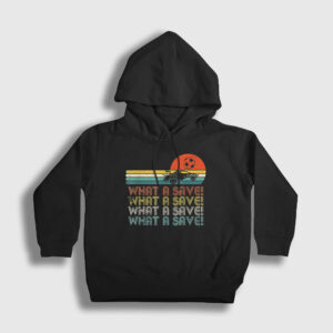 What A Save Oyun Rocket League Çocuk Kapşonlu Sweatshirt siyah