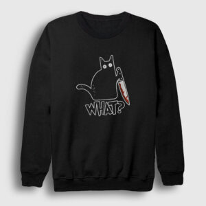 What Cat Kedi Sweatshirt siyah