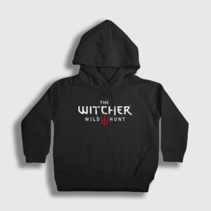 Wild Hunt Dizi Witcher Çocuk Kapşonlu Sweatshirt siyah