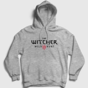 Wild Hunt Dizi Witcher Kapşonlu Sweatshirt gri kırçıllı