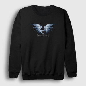 Wings Evanescence Sweatshirt siyah