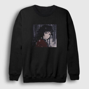 Winter Giyu Tomioka Anime Demon Slayer Kimetsu No Yaiba Sweatshirt siyah