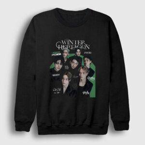 Winter Heptagon K-Pop Got7 Sweatshirt siyah