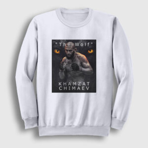 Wolf Kurt Khamzat Chimaev Mma Ufc Sweatshirt beyaz