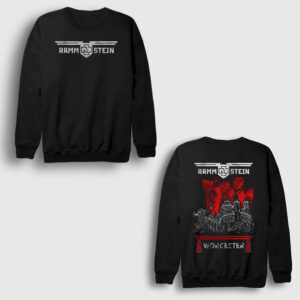 Worcester Muzik Rammstein Sırt Baskılı Sweatshirt siyah