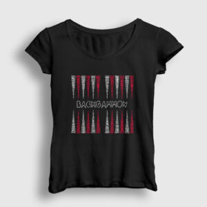 Words Backgammon Tavla Oyun V2 Kadın Tişört