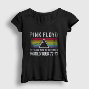 World Tour Pink Floyd Kadın Tişört siyah