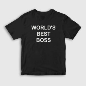 Worlds Best Boss The Office Çocuk Tişört siyah