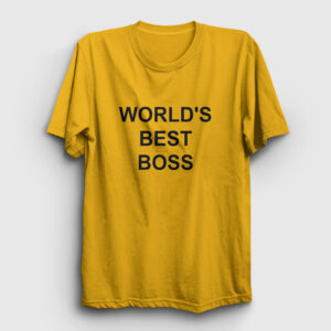 Worlds Best Boss The Office Tişört sarı