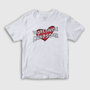 Worldwide Handsome Yakışıklı Hediye Jin Bts Çocuk Tişört beyaz