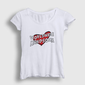 Worldwide Handsome Yakışıklı Hediye Jin Bts Kadın Tişört beyaz