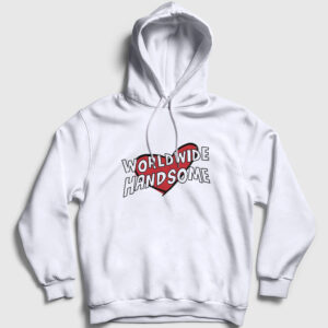 Worldwide Handsome Yakışıklı Hediye Jin Bts Kapşonlu Sweatshirt beyaz