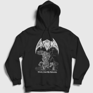 Wrath From The Unknown Crematory Kapşonlu Sweatshirt siyah