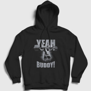 Yeah Buddy Gym Spor Ronnie Coleman Kapşonlu Sweatshirt siyah