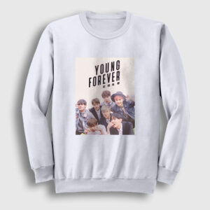 Young Forever K-Pop Monsta X Sweatshirt beyaz